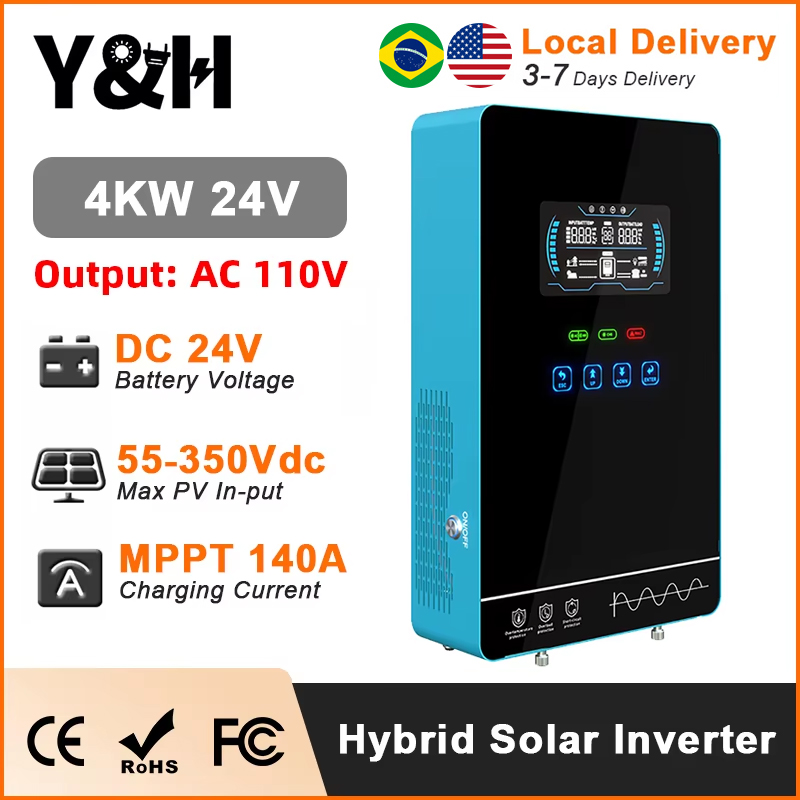 Y&H 4KW Hybrid Solar Inverter  - Drone Solar Charger ulasan dan harga